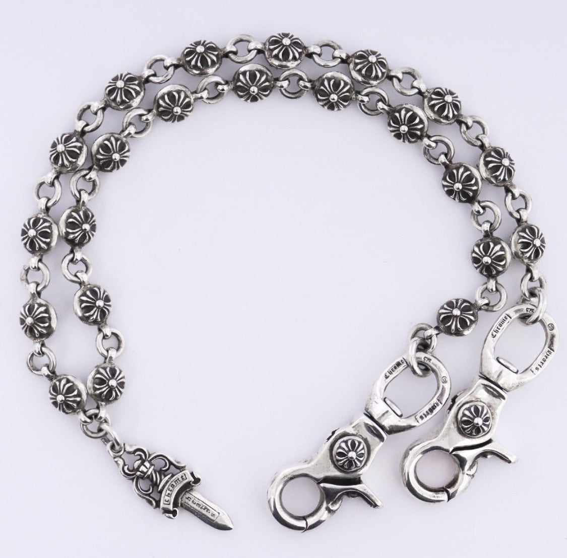 CHROME HEARTS クロムハーツ ペーパーチェーン ブレスレット 7インチ