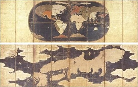 世界及日本図八曲屏風｜日本遺産ポータルサイト