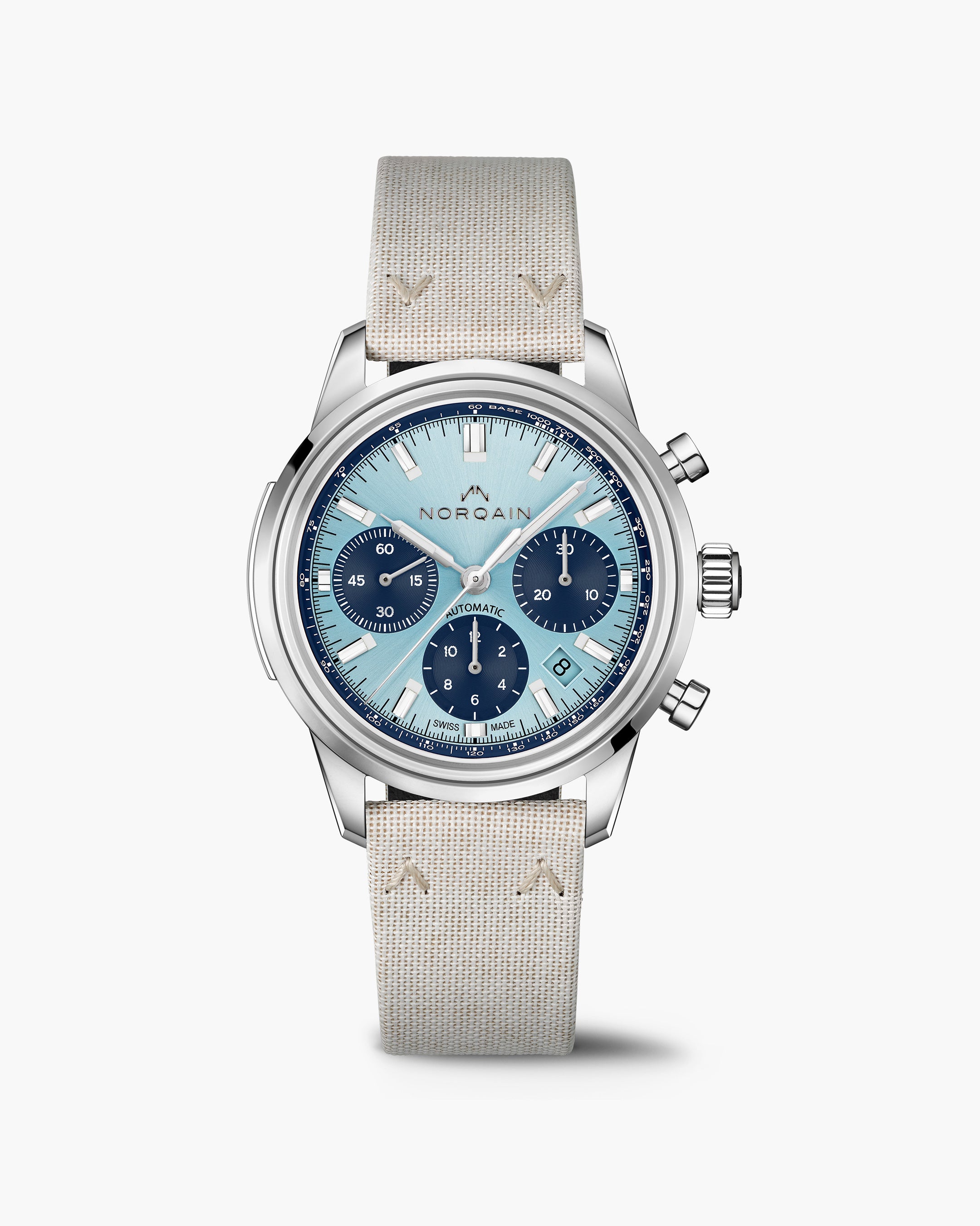 Freedom 60 Chrono 40mm Sky Blue | NORQAIN Swiss Made Watches - NORQAIN