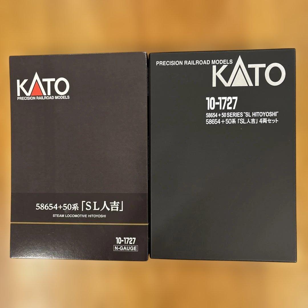 【希少】 KATO 10-1727 特別企画品58654+50系 SL人吉4両② 58654＋50系「SL人吉」が入線しました。KATO 10-1727 | NGaugeJP