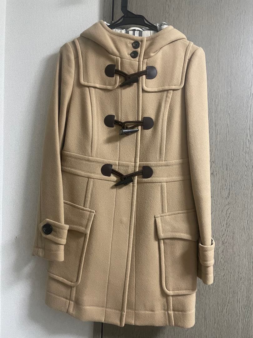 BURBERRY ブルーレーベル　ダッフルコート 美品 バーバリー ブルーレーベル ダッフルコート フロントジッパー