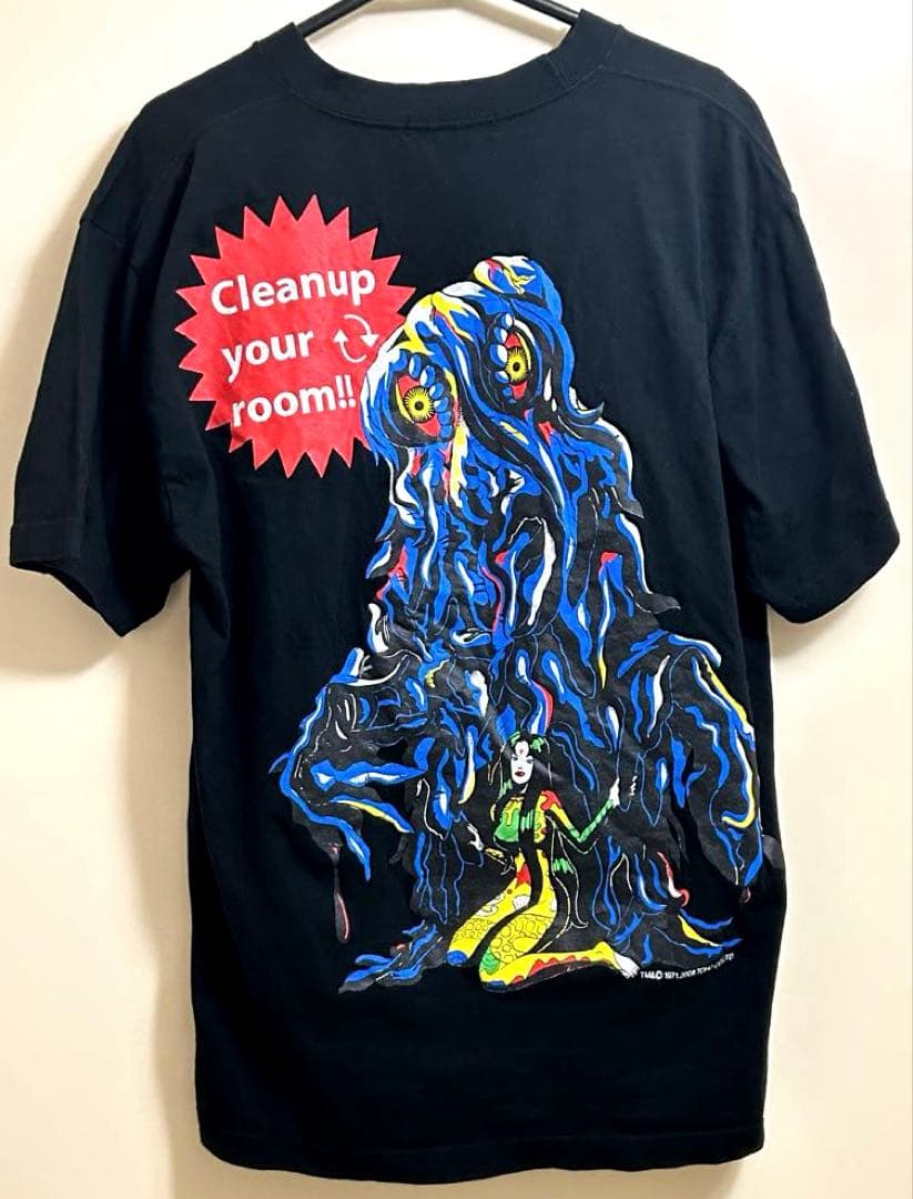地球防衛軍秘密基地　ヘドラ　Hedorah T-Shirt 2008 atmos | GODZILLA vs Hedorah T-shirt BLACK（アトモス ゴジラ vs