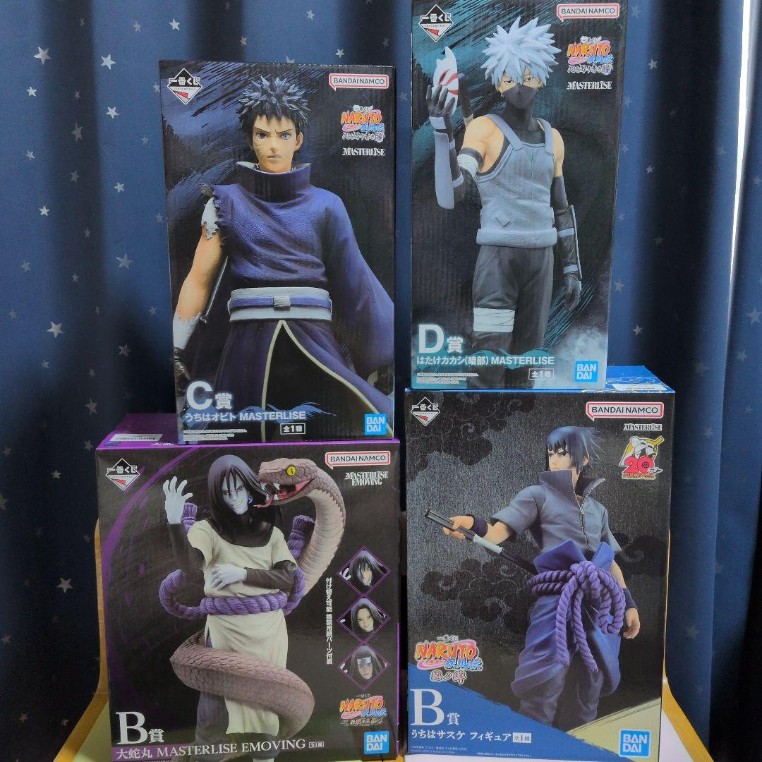 一番くじNARUTO 大蛇丸 & サスケ ＆カカシ＆オビト NARUTO-ナルト- 疾風伝」新作一番くじがオンライン限定で発売！“伝説の