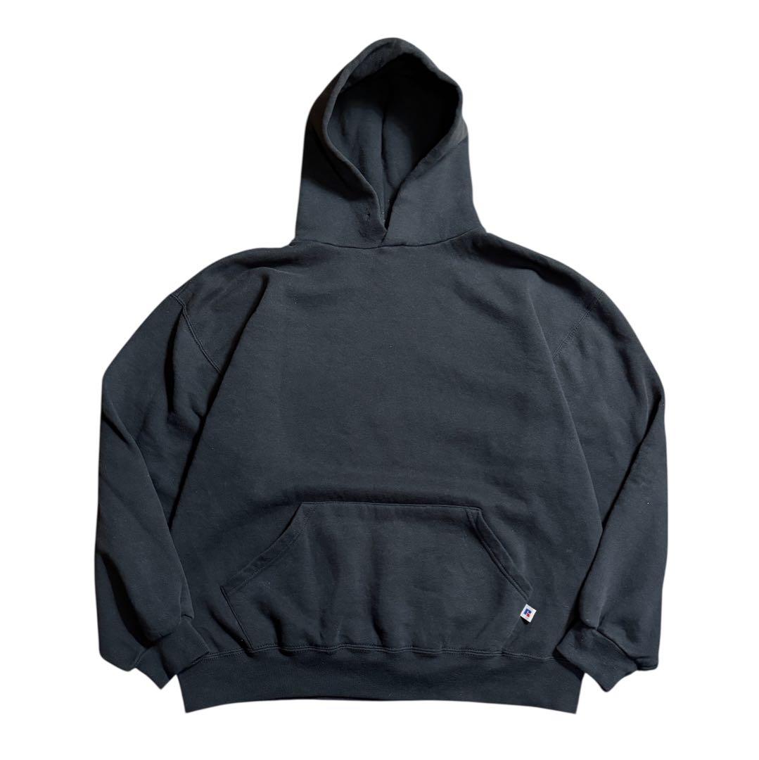 90s RUSSEL ATHLETIC ブラック パーカー L OVY